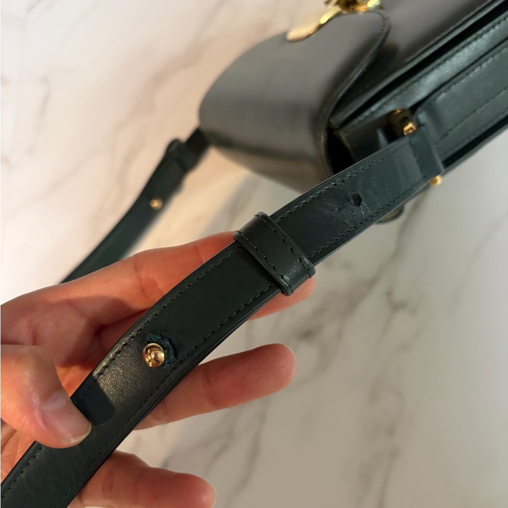 A.P.C. Mini Grace Bag in Bottle Green - Picture 6 of 7